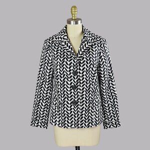 LAFAYETTE 148 ABSTRACT PRINT LIGHTWEIGHT JACKET